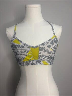 Alo Yoga Goddess Bra in the "Palm Springs Glow" Strappy Sports Bra Small